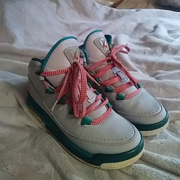 gray and orange jordans